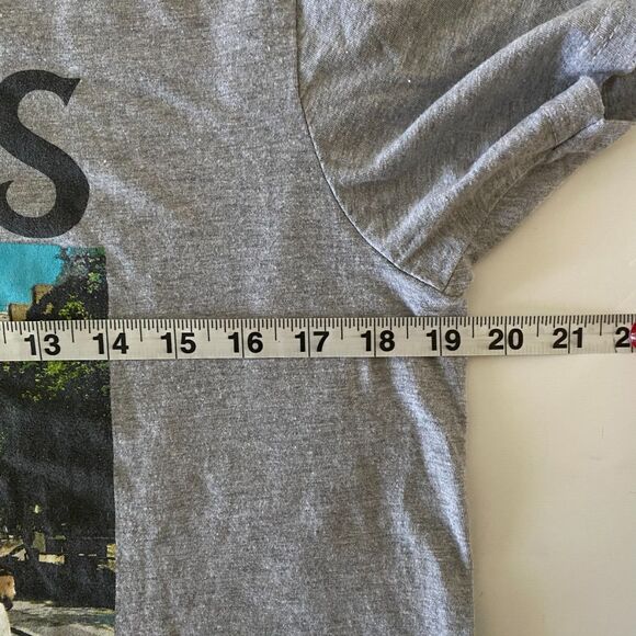 Men's The Beatles ABBEY ROAD Grey Short Sleeve T-Shirt Print‎ Logo Size M - Picture 6 of 8